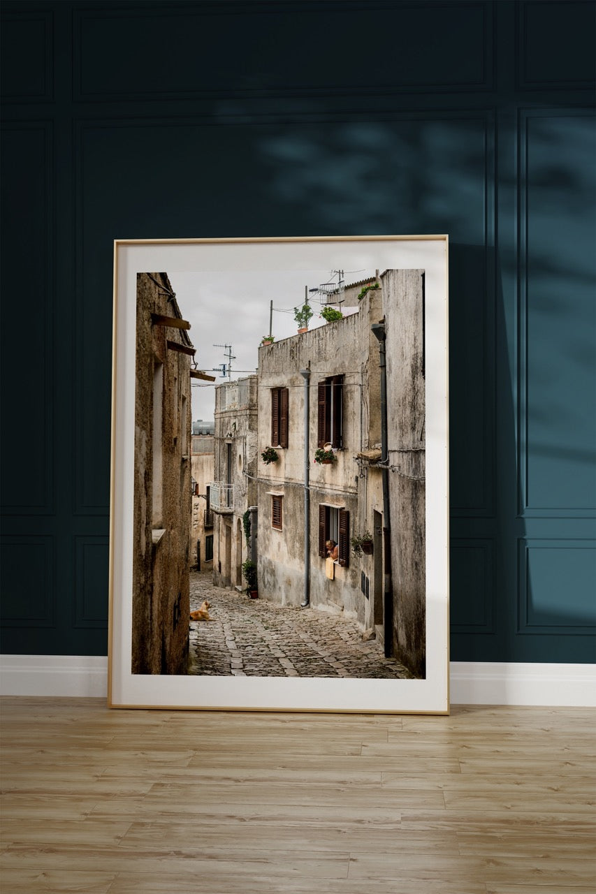 Eski Sokak Fotoğraf Çerçevesiz Poster