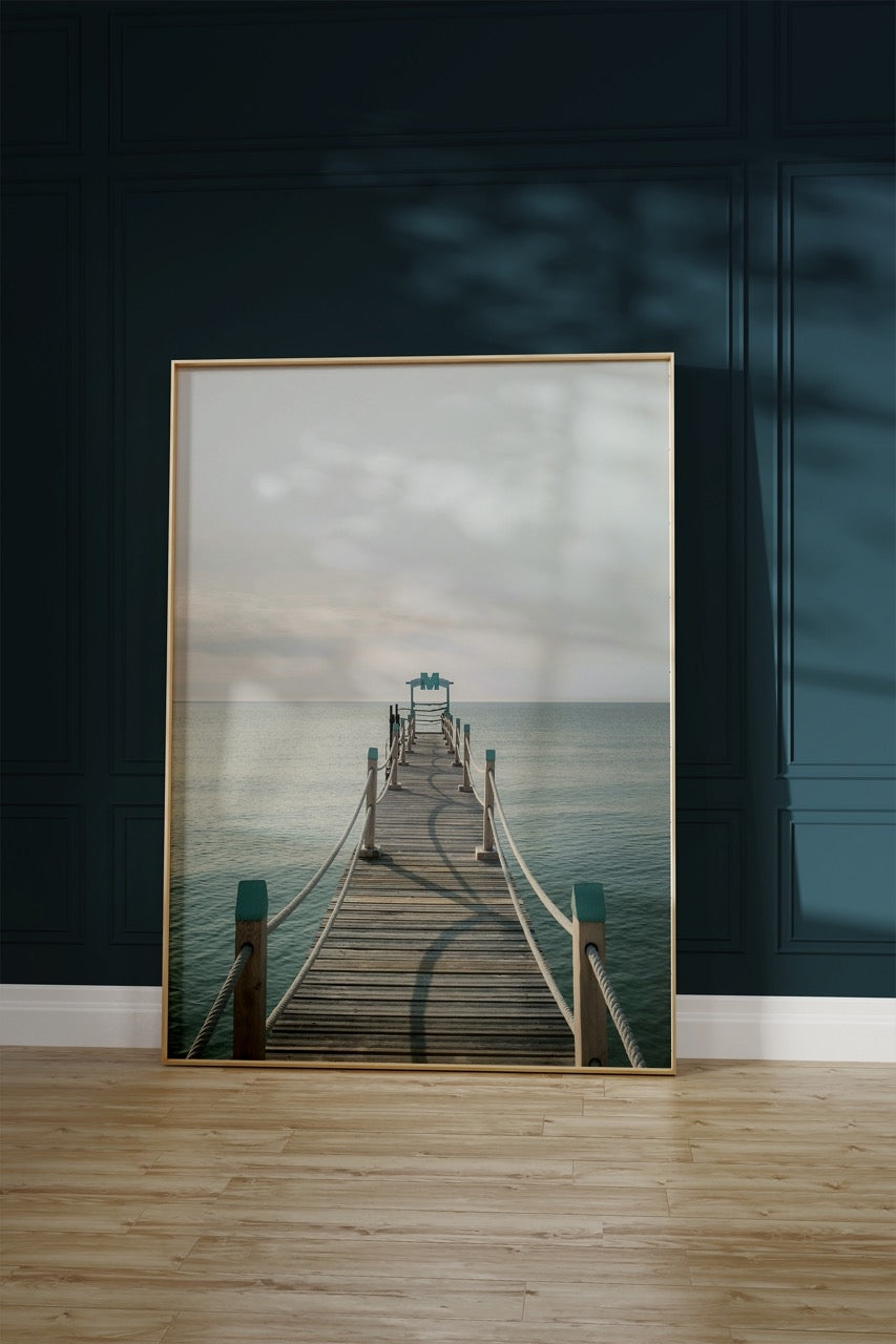 Sahil Fotoğraf Çerçevesiz Poster