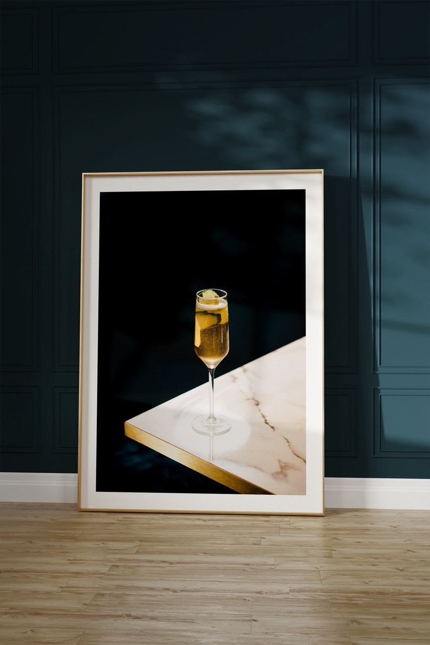 Champagne Fotoğraf Çerçevesiz Poster