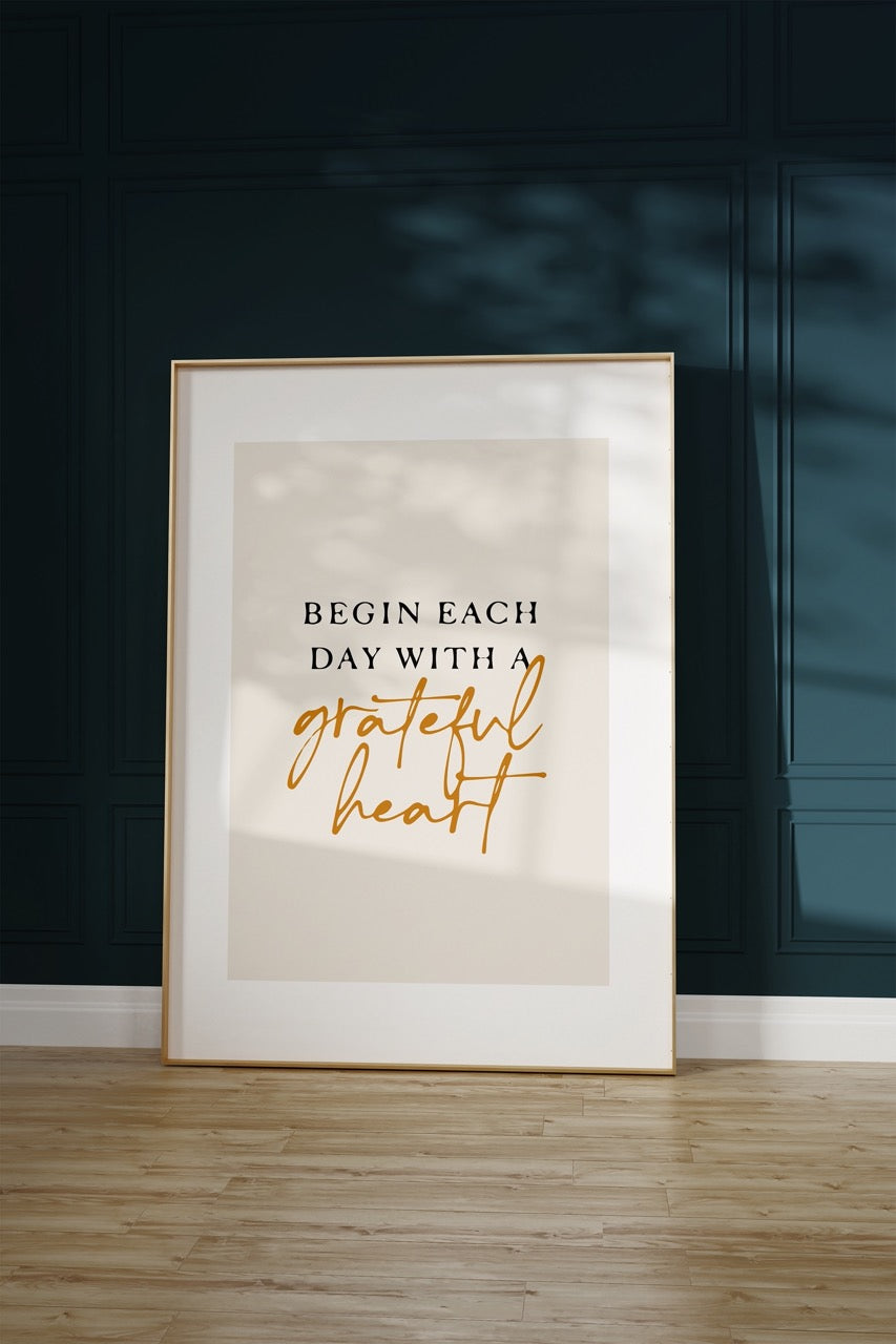 Grateful Heart Çerçevesiz Poster