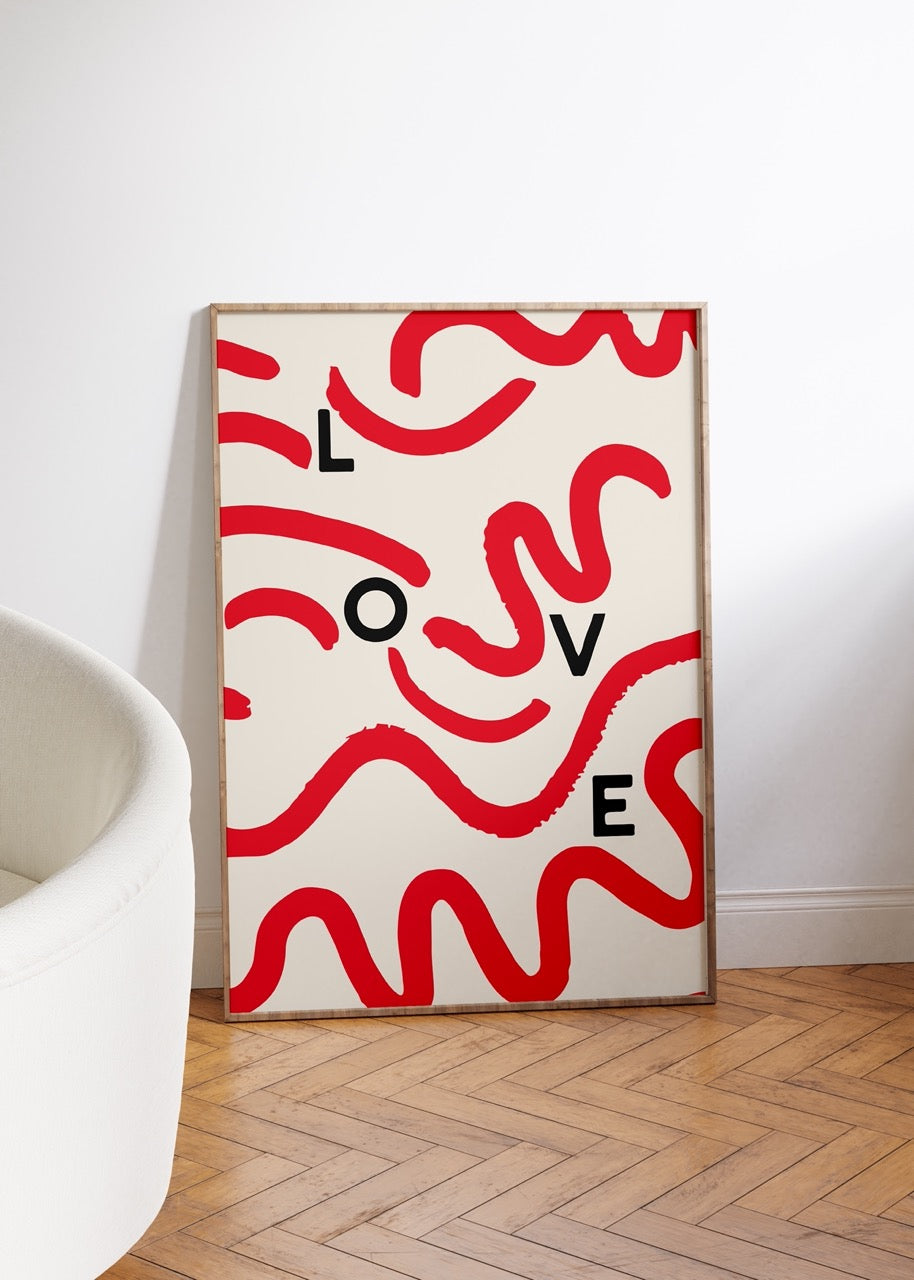 Love Çerçevesiz Poster
