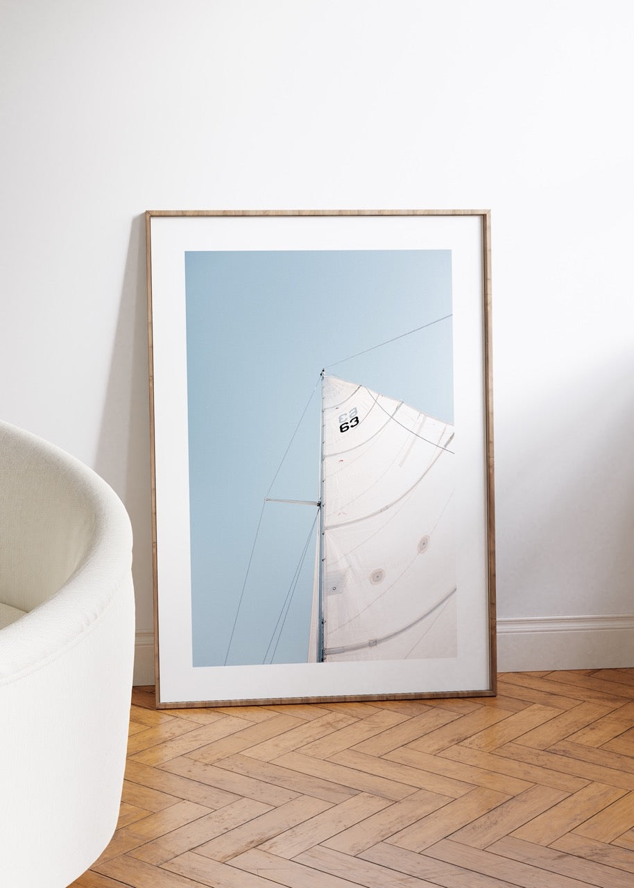 Yelken Fotoğraf Çerçevesiz Poster