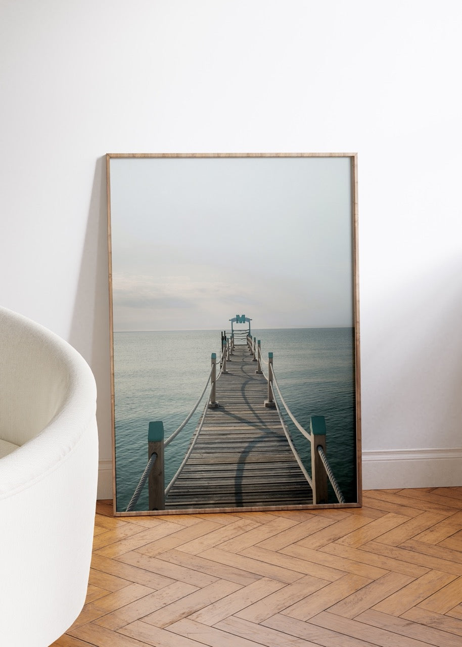 Sahil Fotoğraf Çerçevesiz Poster
