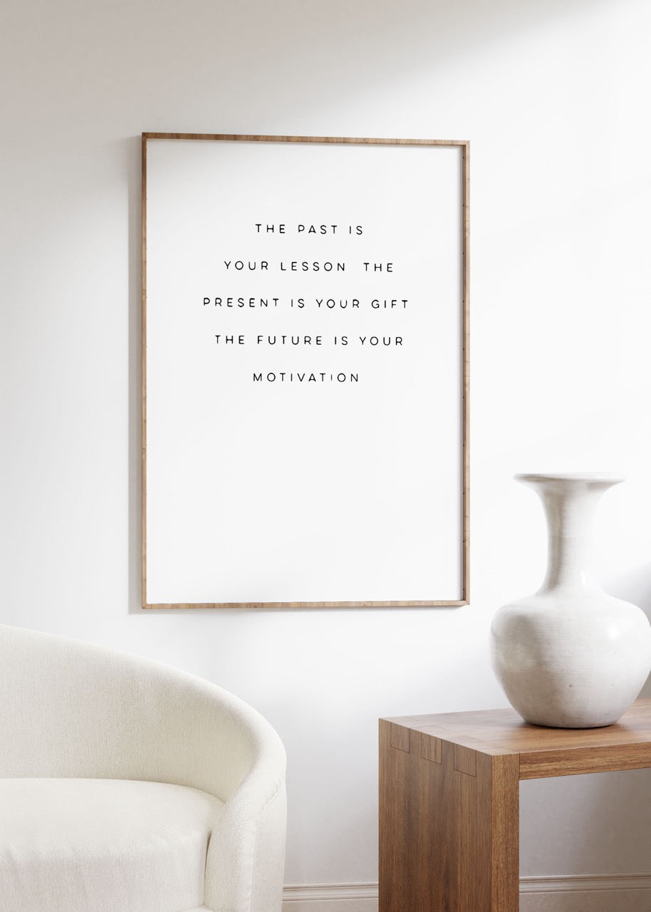 The Past Is Your Lesson Çerçevesiz Poster