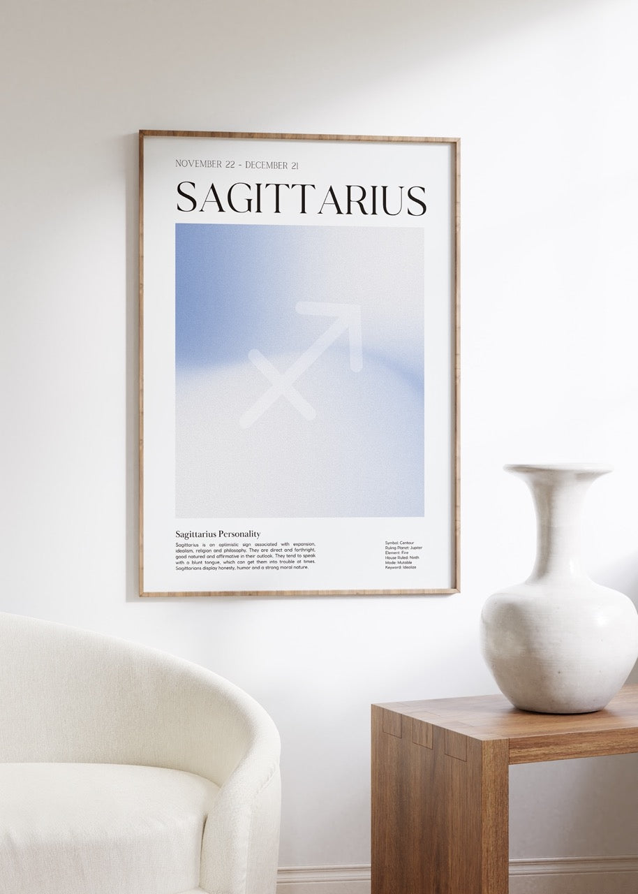 Sagittarius No.2 Astrological Sign Çerçevesiz Poster
