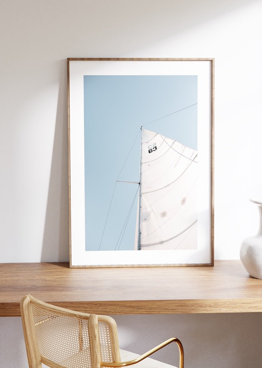 Yelken Fotoğraf Çerçevesiz Poster