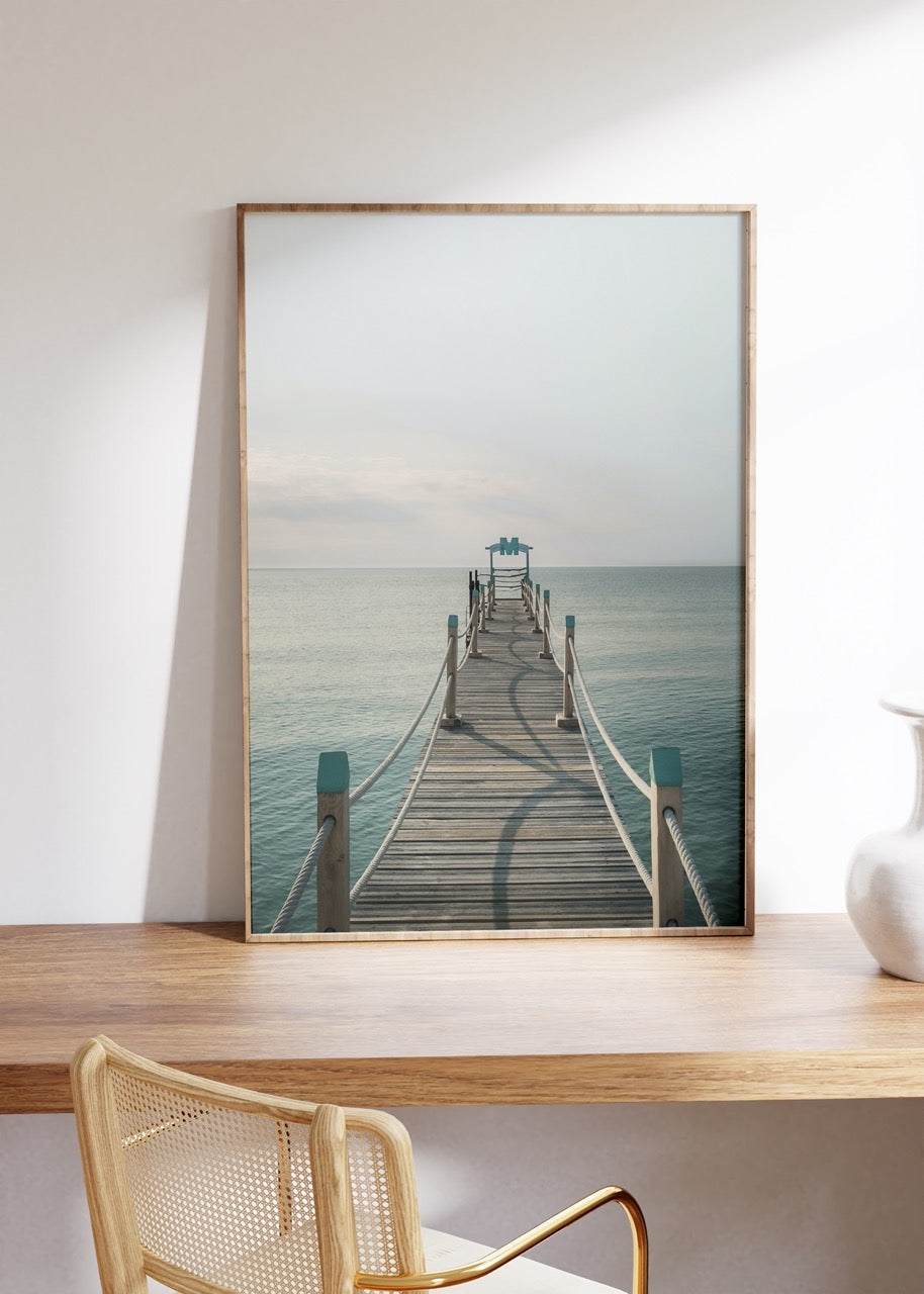 Sahil Fotoğraf Çerçevesiz Poster