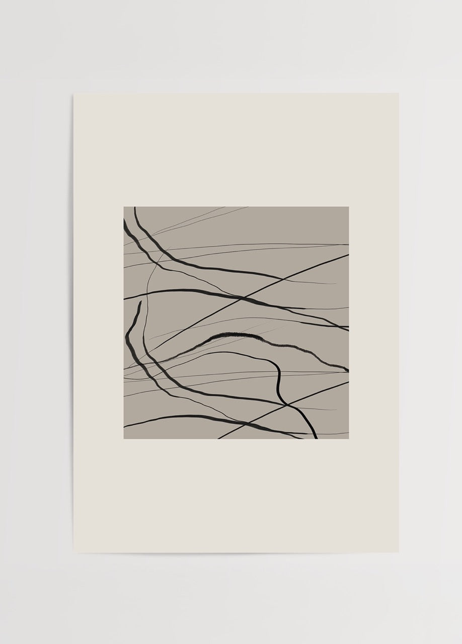 Abstract Linear Motion – Soyut Çizgisel Hareket Poster Baskı