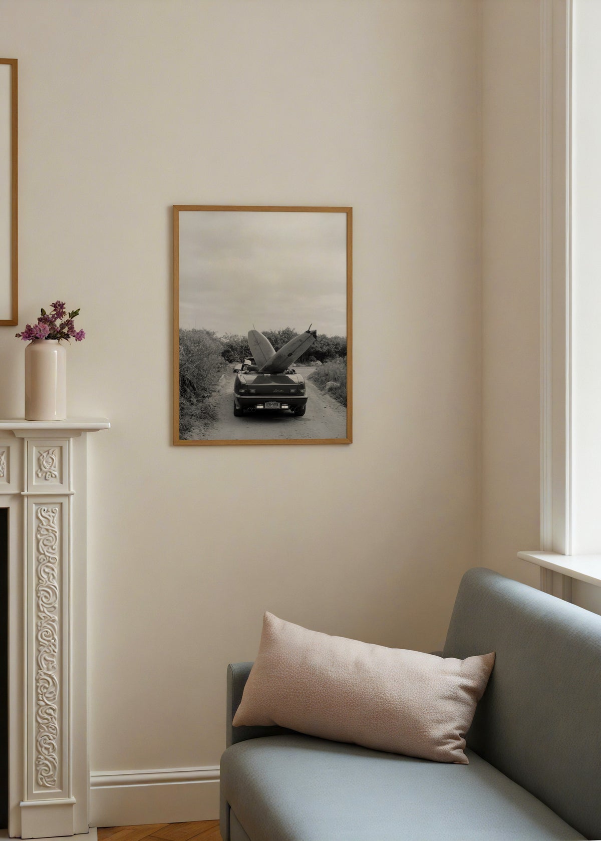Bilinmiyor Sörf Tahtaları ile Araç Poster poster baskı mockup 3