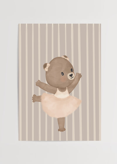 Ballerina Teddy Poster Baskı – Nergis Sabancı