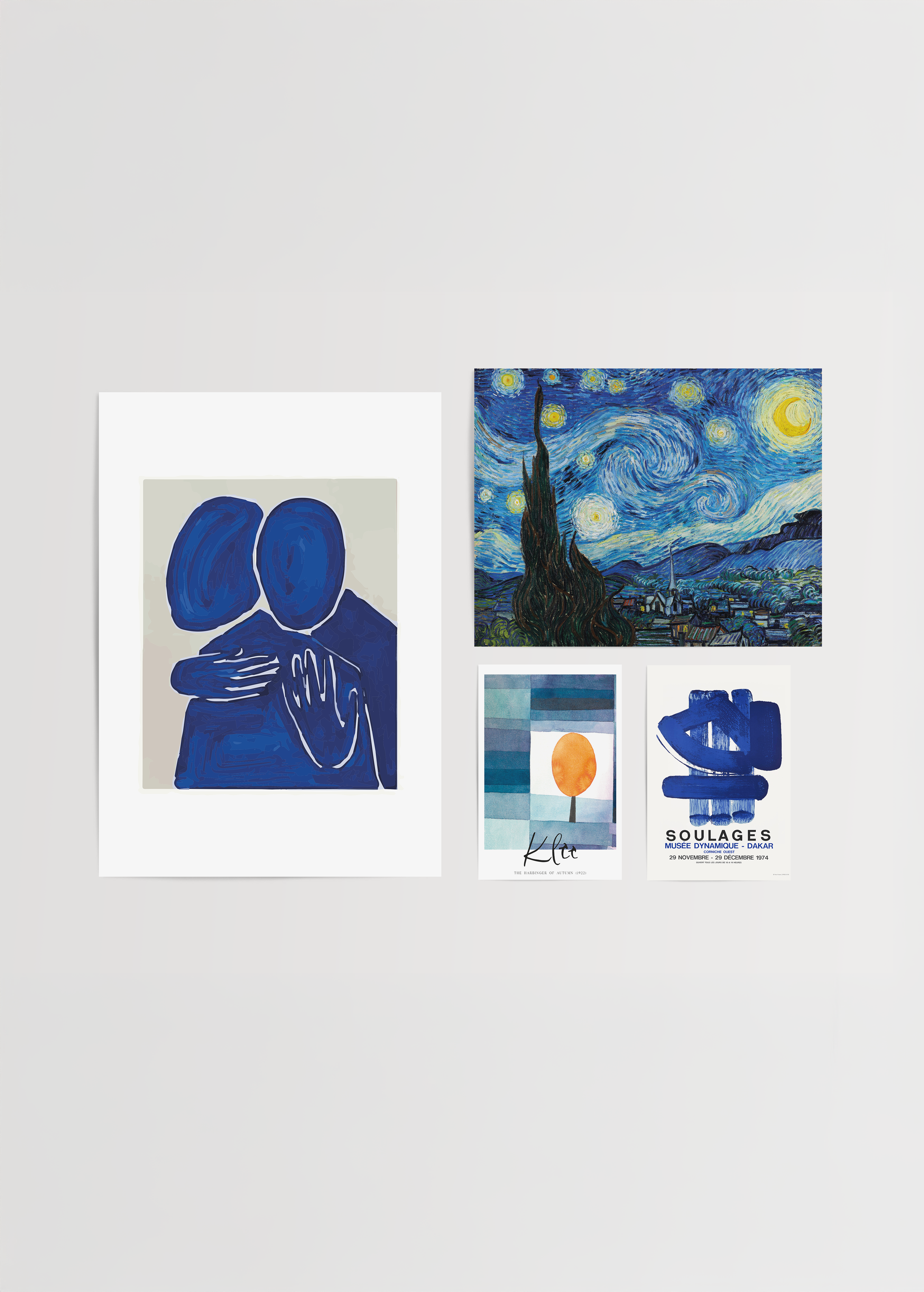 Blue Art Gallery 4’lü Poster Seti