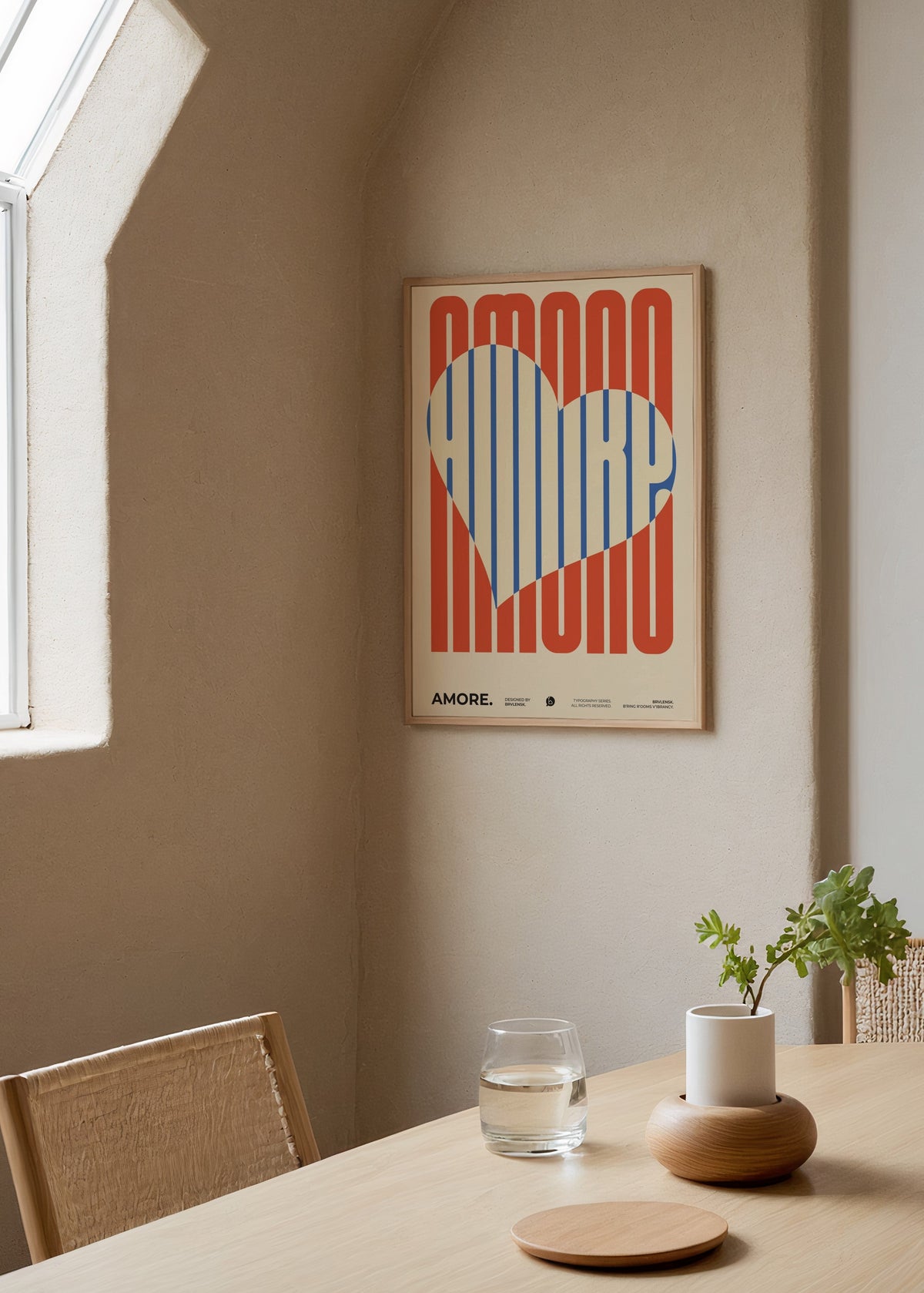 Brvlensk Amore Poster poster baskı mockup 3