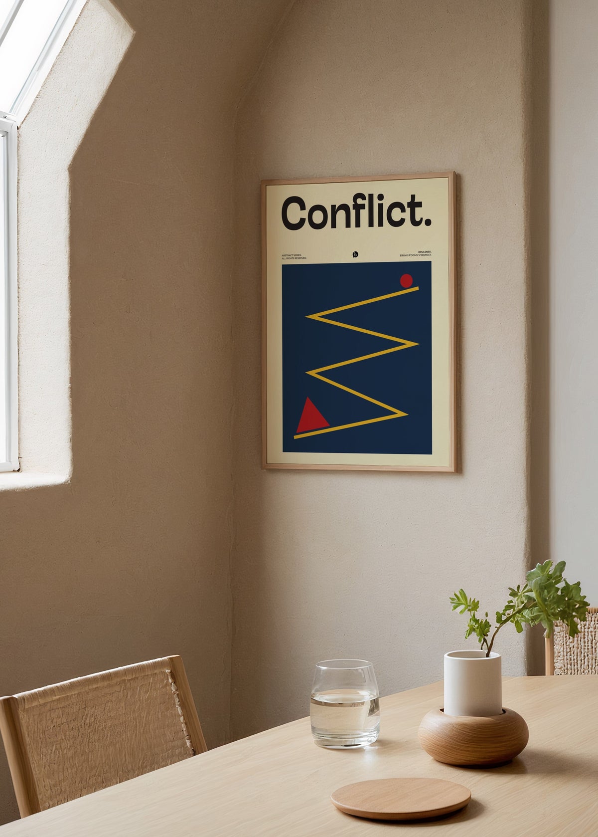 Brvlensk Conflict Poster poster baskı mockup 4