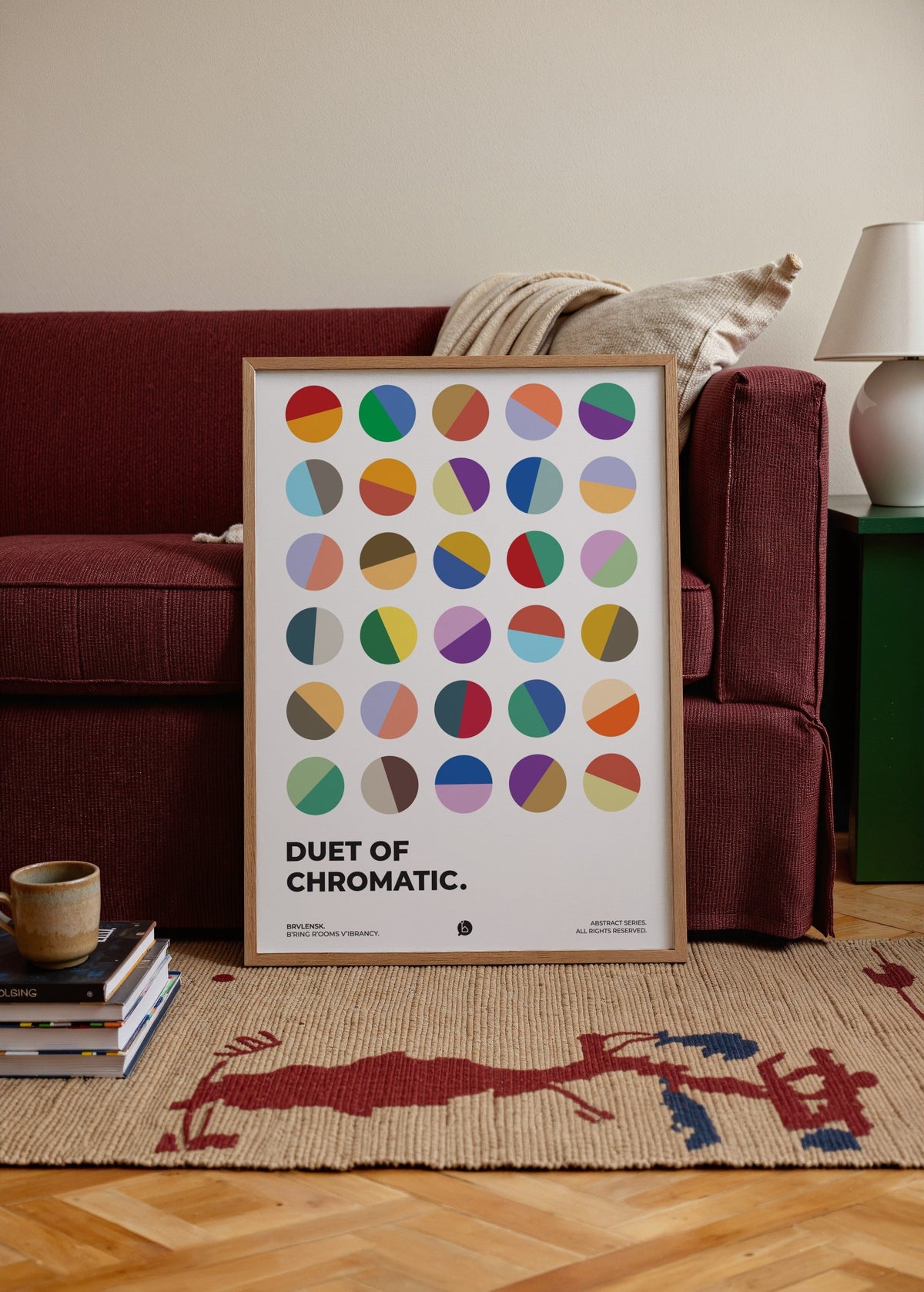 Brvlensk Duet of Chromatic Poster poster baskı mockup 4