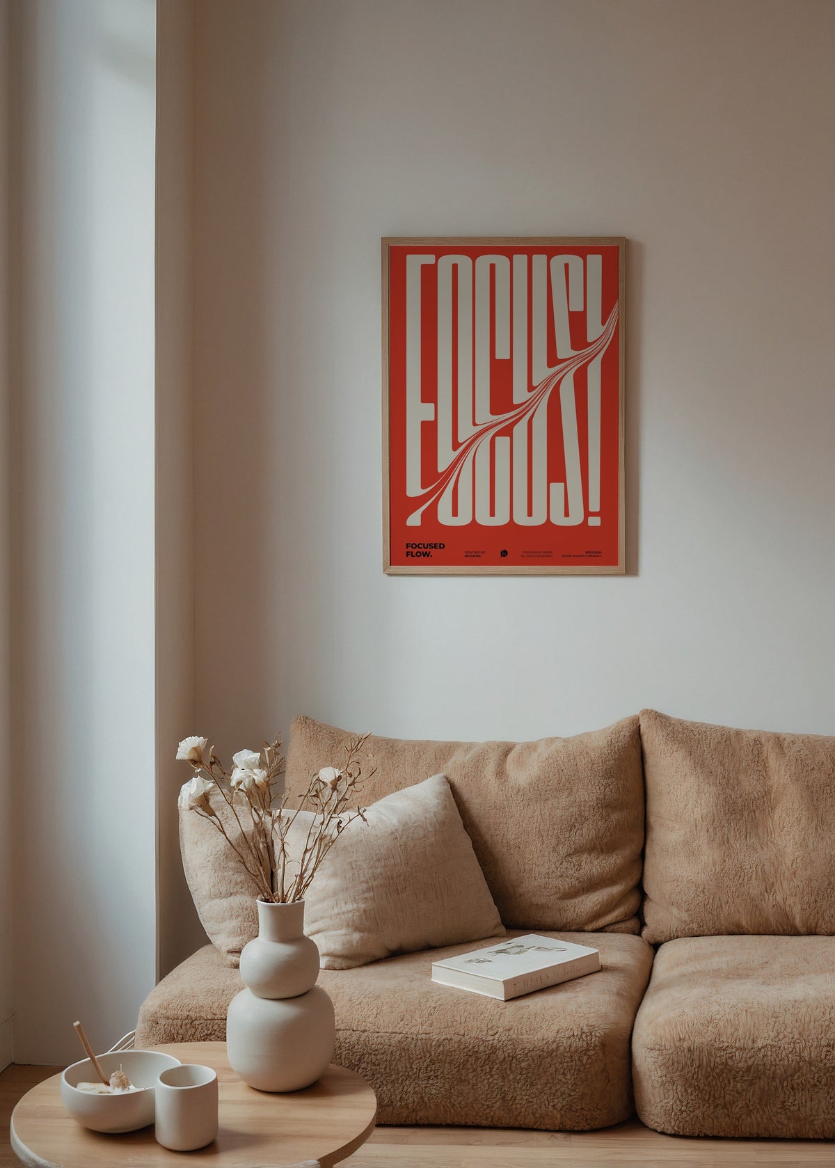 Brvlensk Focused Flow Poster poster baskı mockup 4