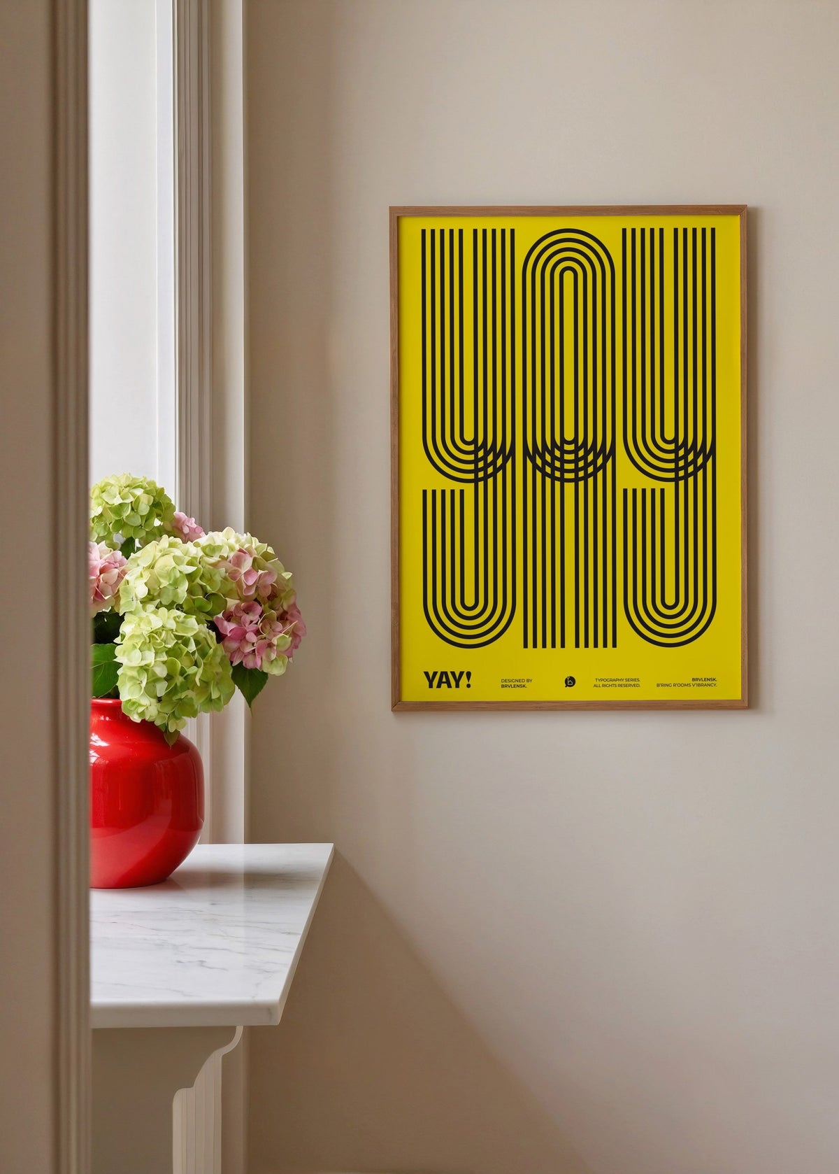 Brvlensk YAY! Poster poster baskı mockup 3
