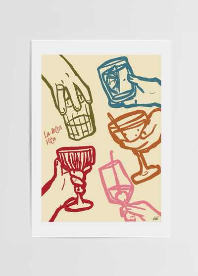 Cheers to the Good Life Poster Baskı