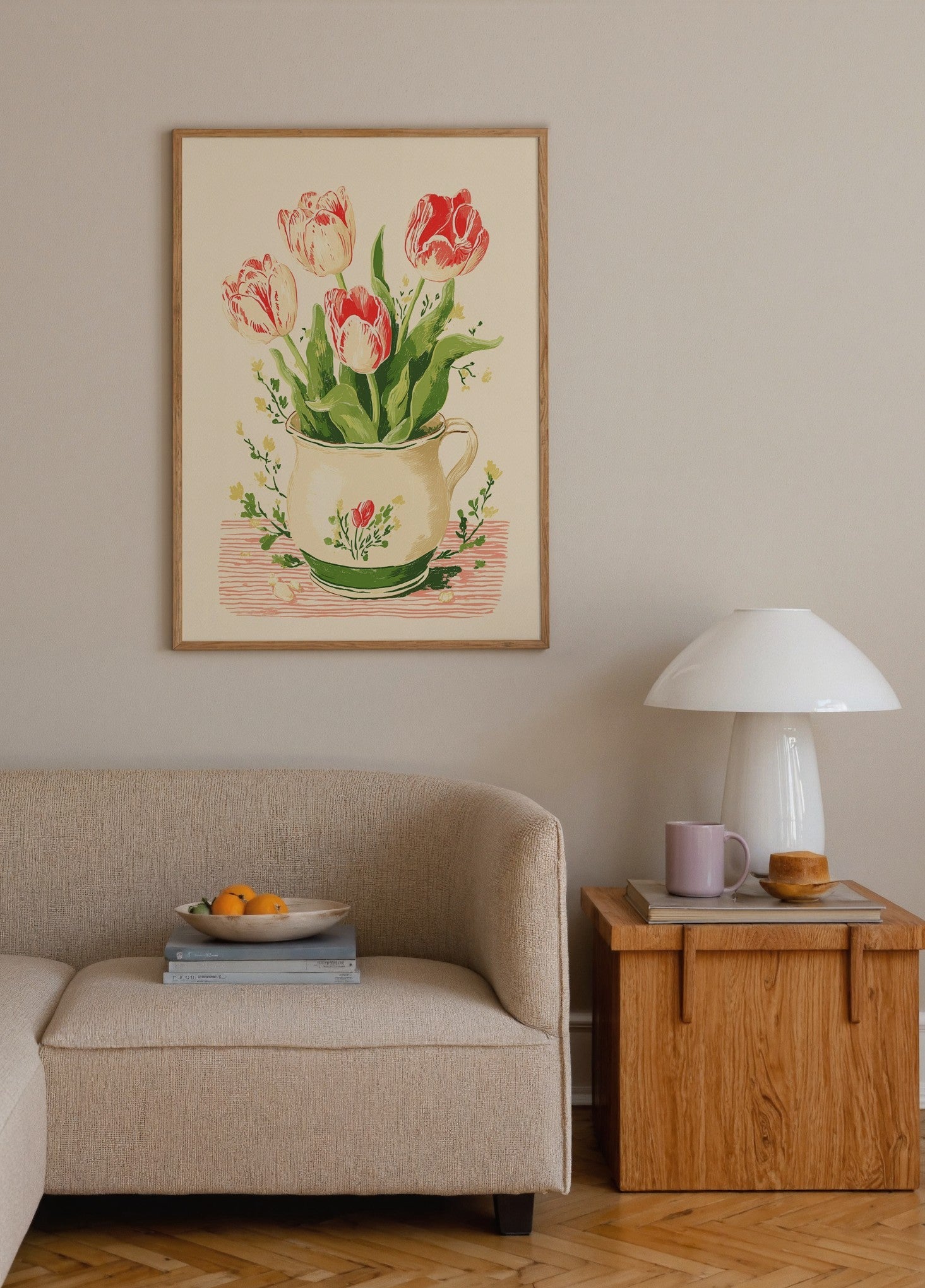 Çiçeklerin Zarafeti poster baskı mockup 1