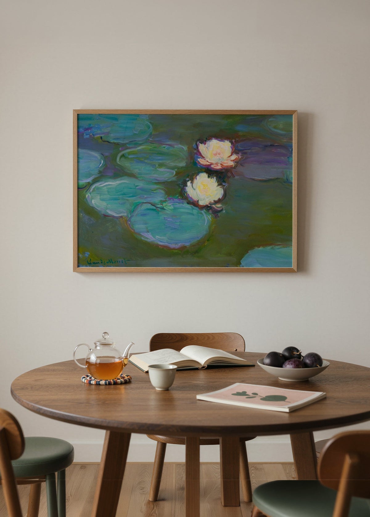 Claude Monet Nympheas Poster poster baskı mockup 4