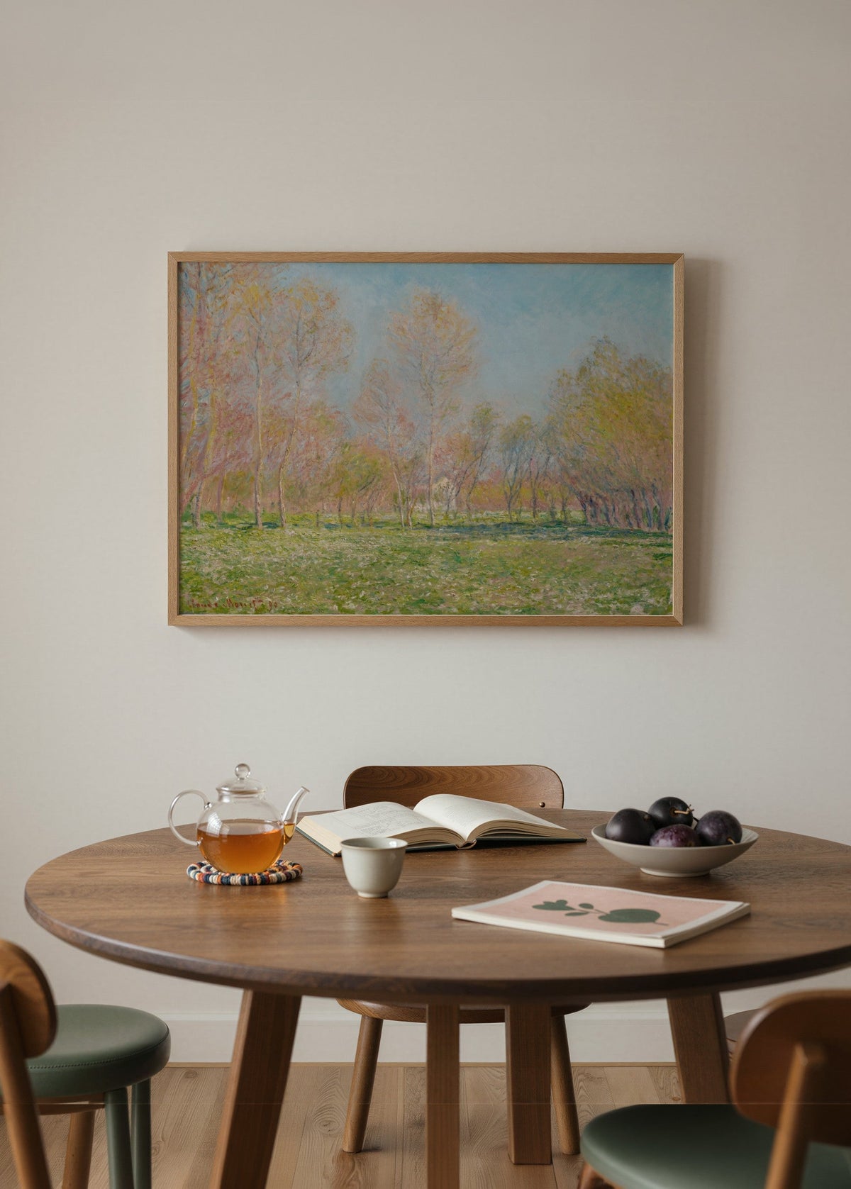 Claude Monet Spring in Giverny Poster poster baskı mockup 2