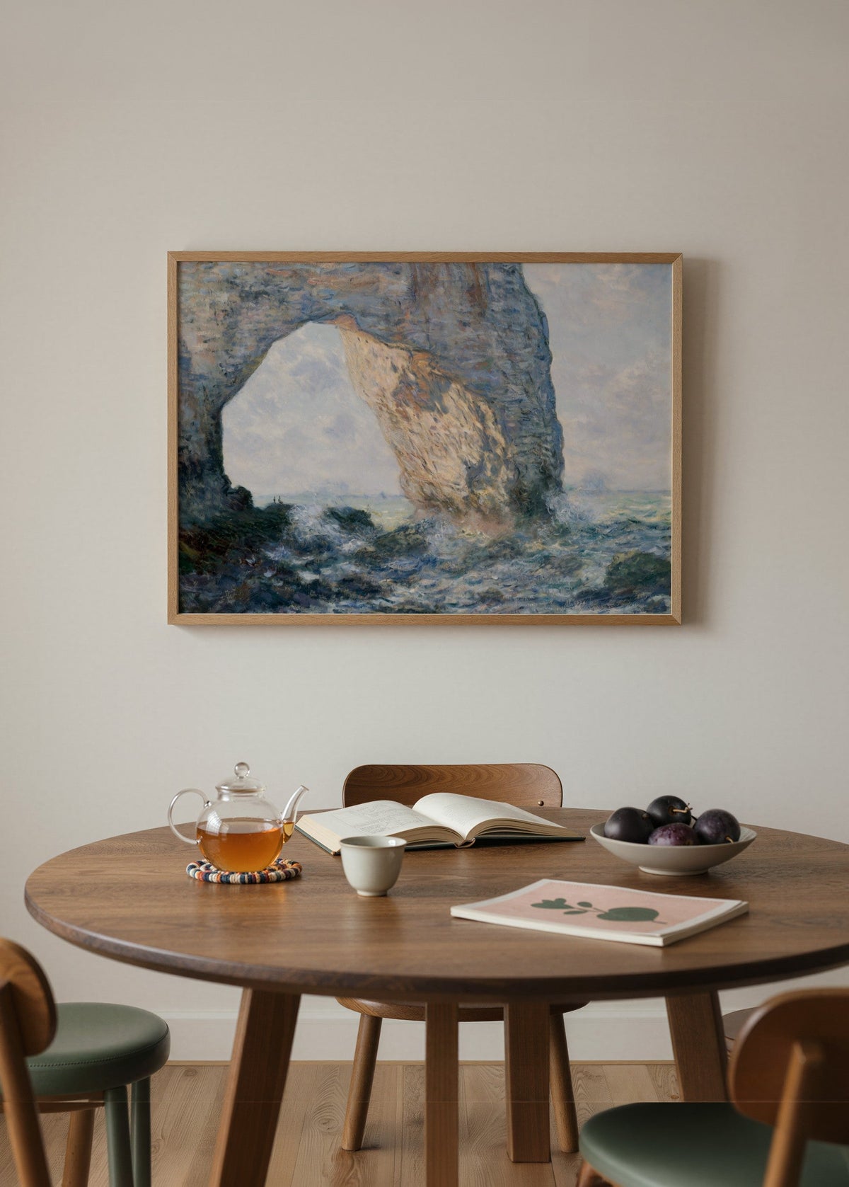 Claude Monet The Manneporte (Étretat) Poster poster baskı mockup 2