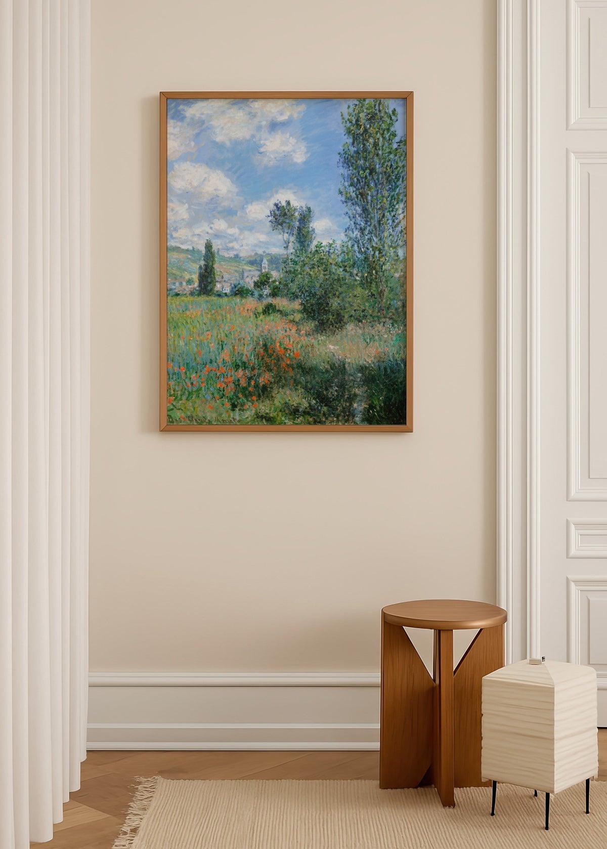 Claude Monet Vétheuil Poster poster baskı mockup 3