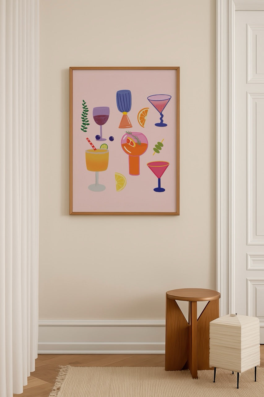 Cocktail Party Poster Baskı