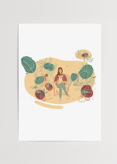 Duru Ekşioğlu – Otoportre İllüstrasyon Poster Baskı