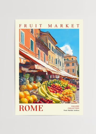Fruit Market – Rome Poster Baskı