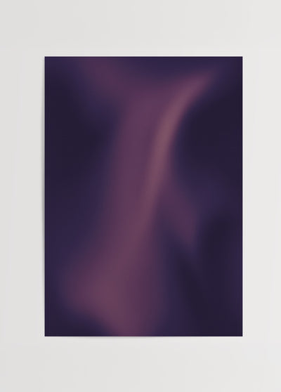 "Gece Dalgası" Soyut Poster Baskı