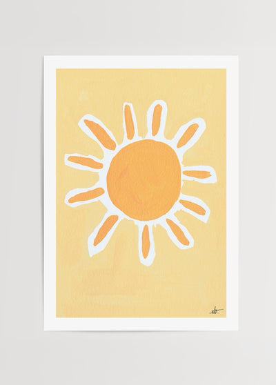 Güneş – Pastel Series Poster Baskı