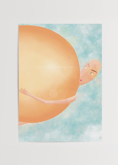 Hug the Sun Poster Baskı