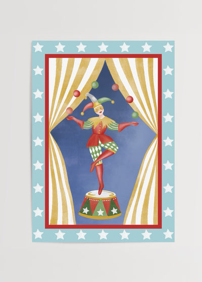 Jolly Juggler Poster Baskı