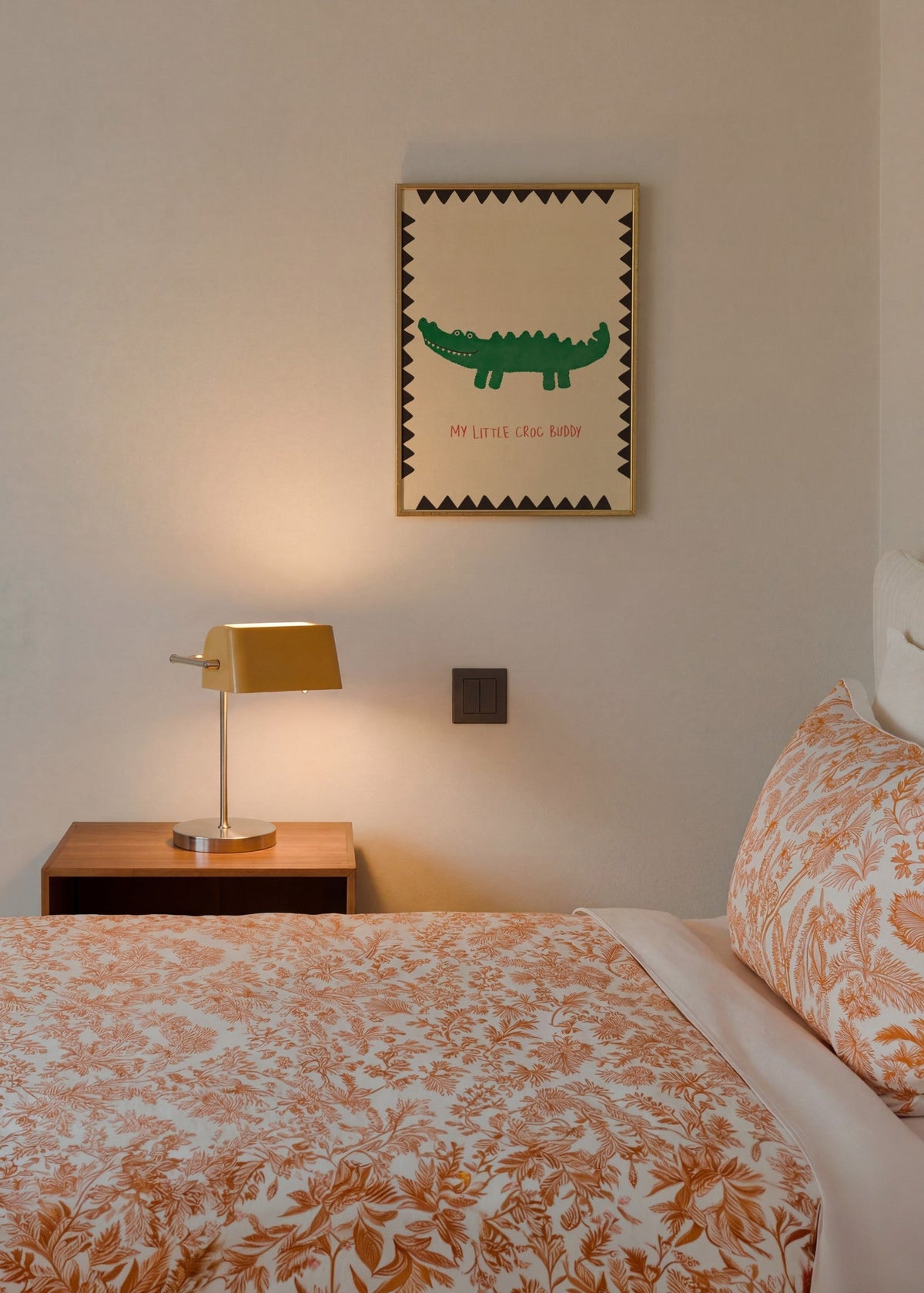 Bilinmeyen Crocodile Illustration Poster poster baskı mockup 2