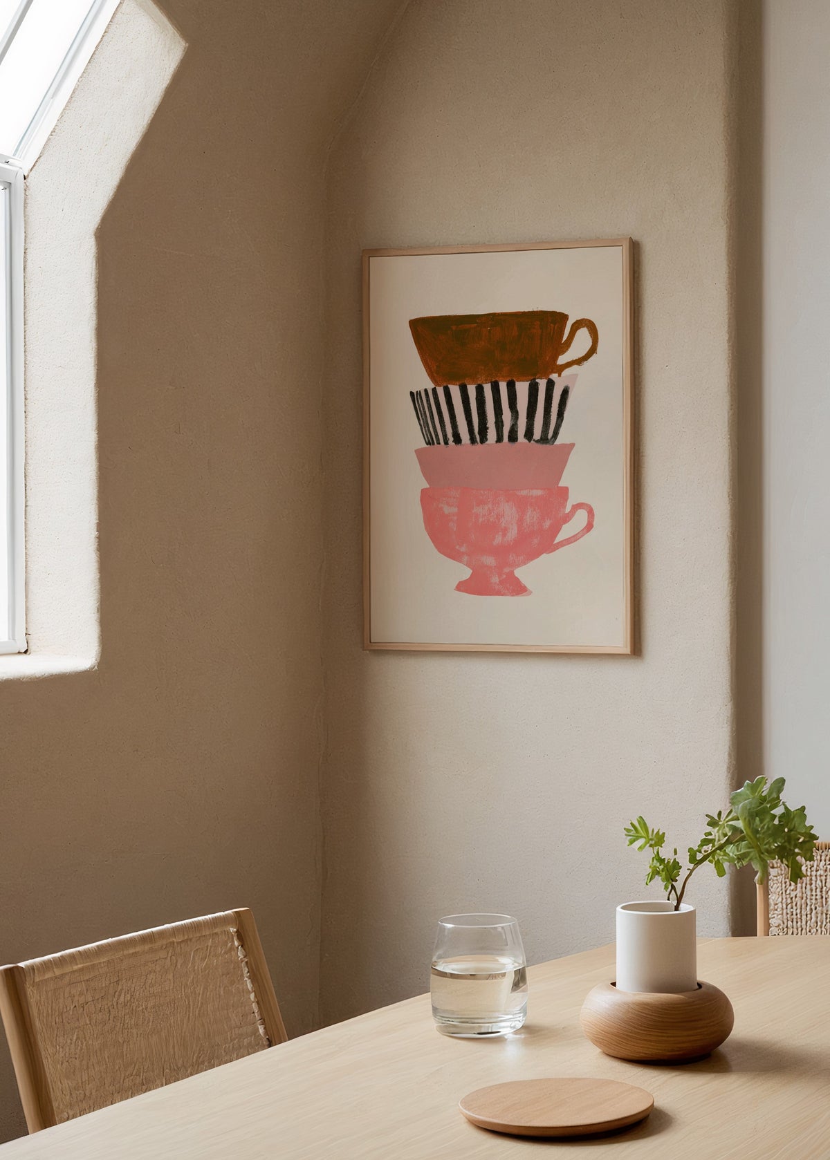 Léa Morel Küçük Çay Fincanları Poster poster baskı mockup 4