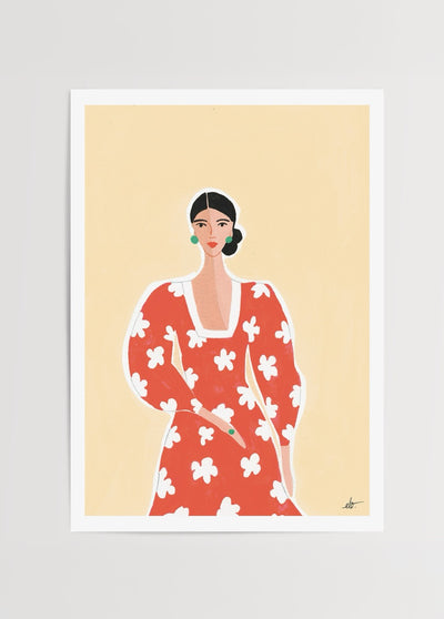 La Robe Rouge – Edition d’Automne Poster Baskı