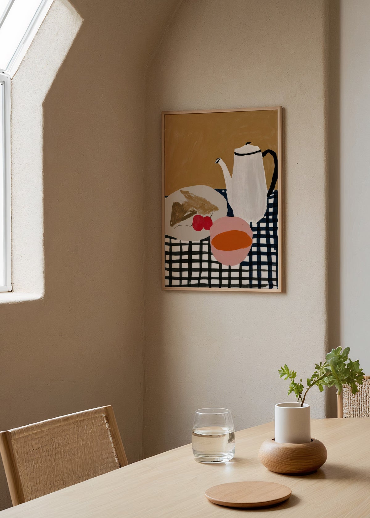 Léa Morel Çaydanlık ve Tabaklar Poster poster baskı mockup 4