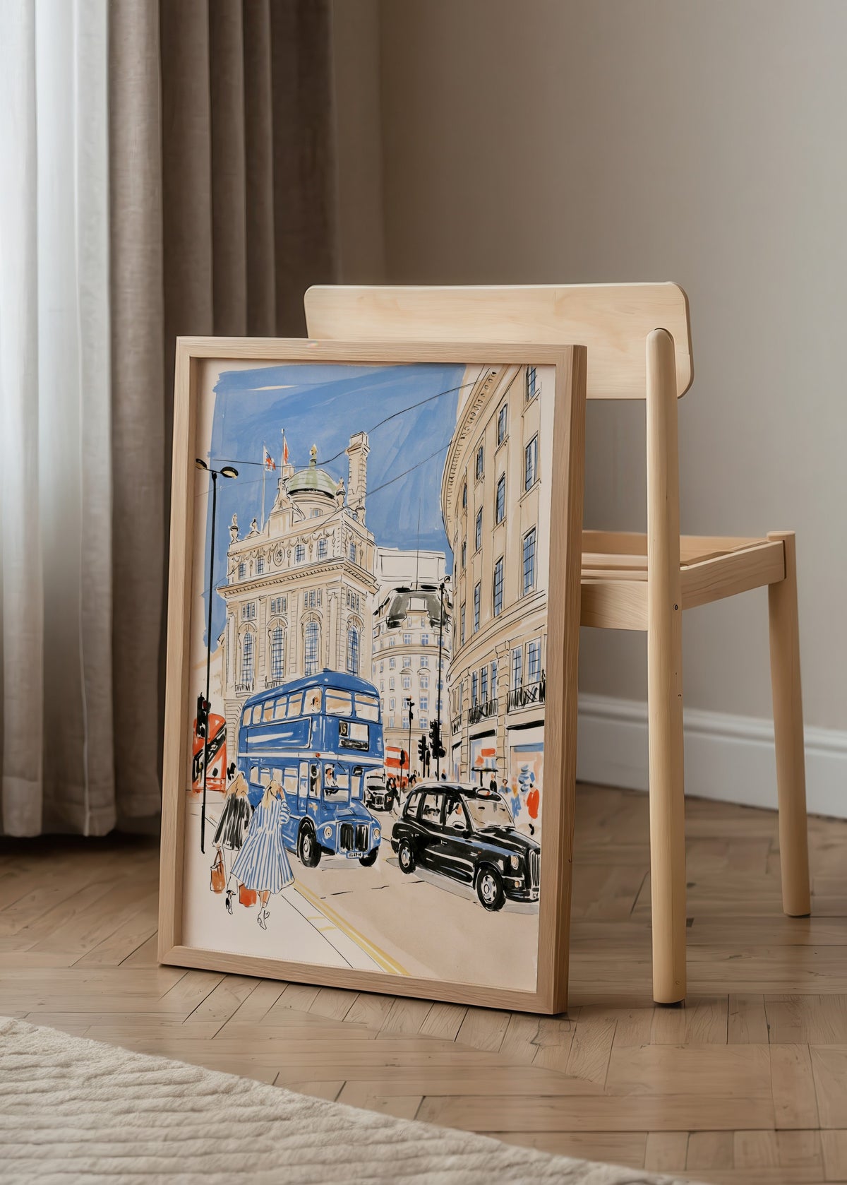 Bilinmiyor Londra Şehir Manzarası Poster poster baskı mockup 3