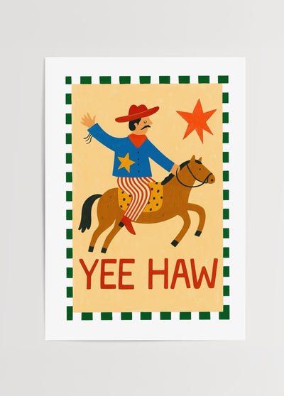 Lone Cowboy Poster Baskı