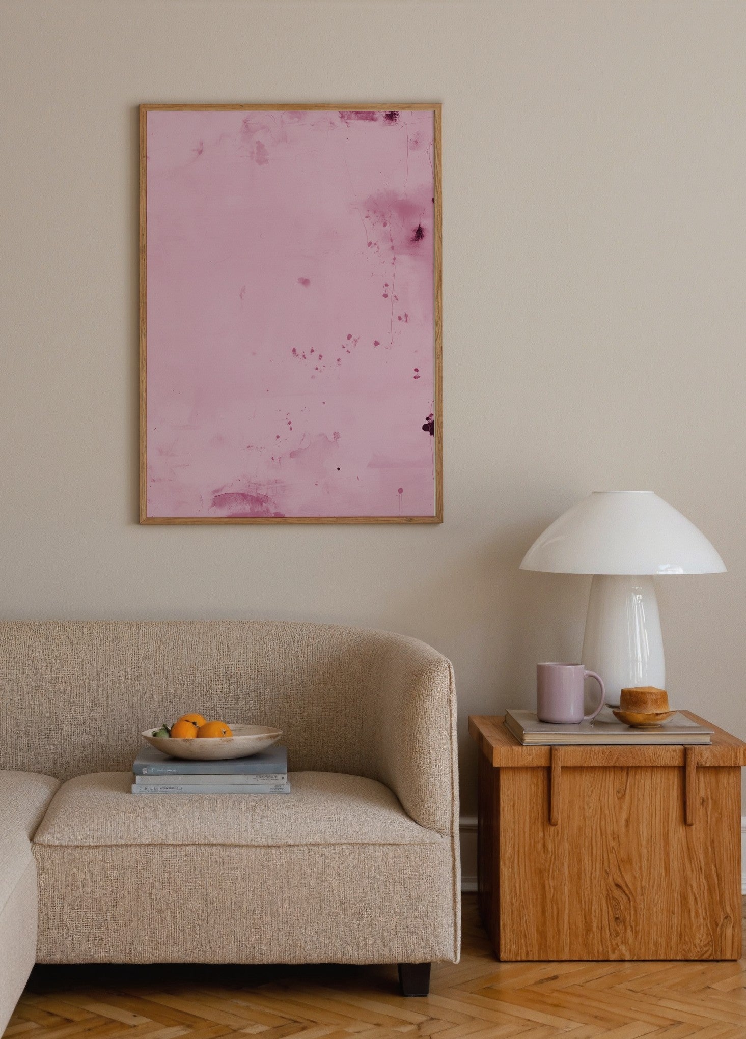 Pastel Rüzgarı poster baskı mockup 3