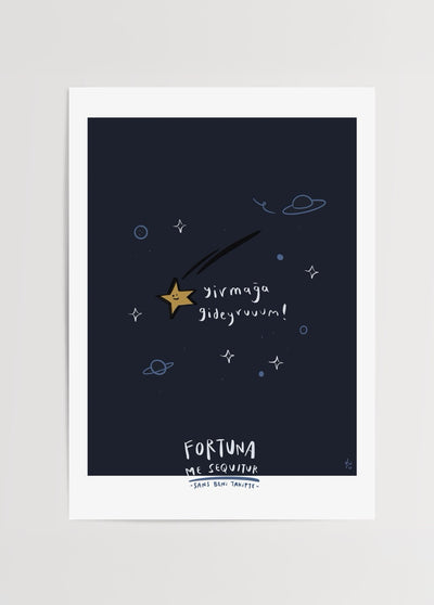 Şans Takipte Poster Baskı