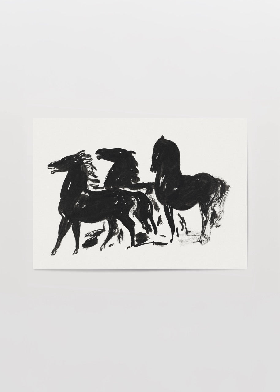 siyah-atlar-leo-gestel-poster-baski