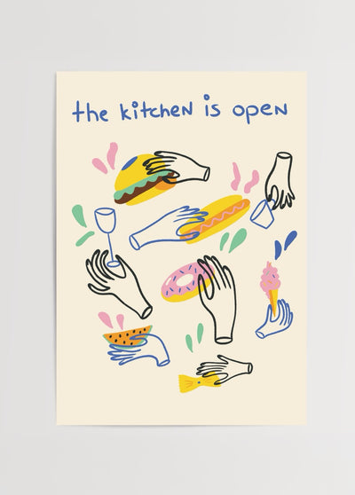 Social Kitchen Poster Baskı