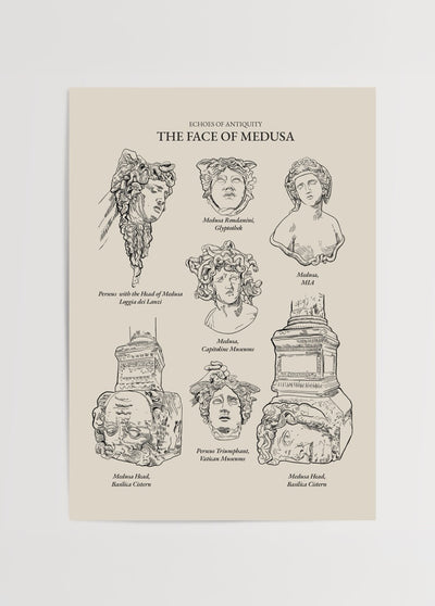 The Face of Medusa Poster Baskı