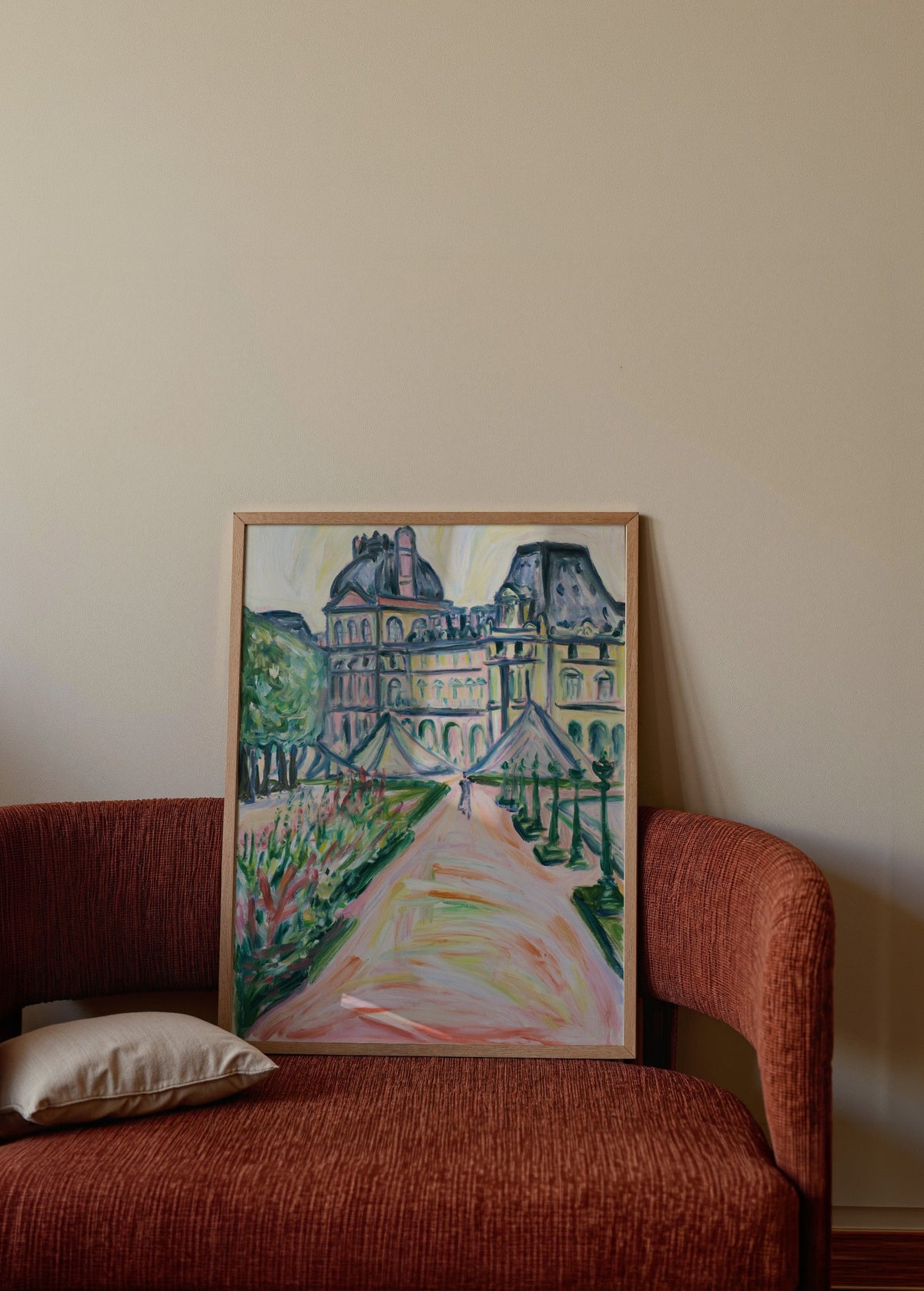 Ulaş Barış Koşar Louvre Bahçesi Poster poster baskı mockup 4
