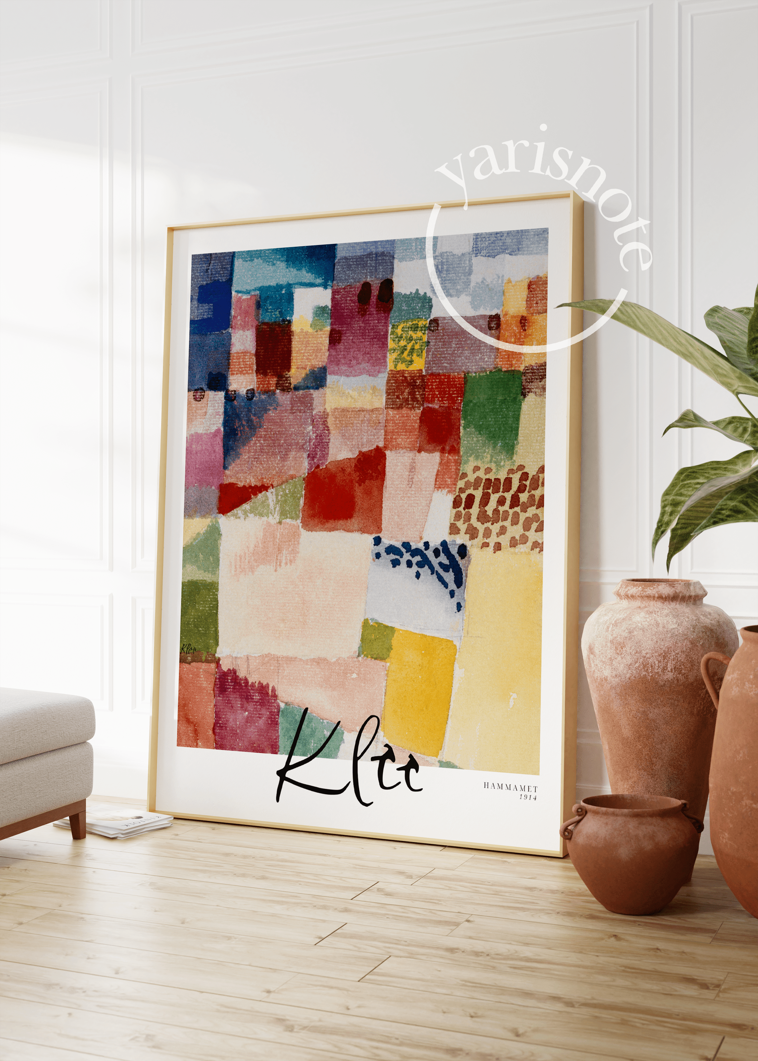 Renkli Dalgalar – Paul Klee Hammamet 1914 Sanat Poster Baskı