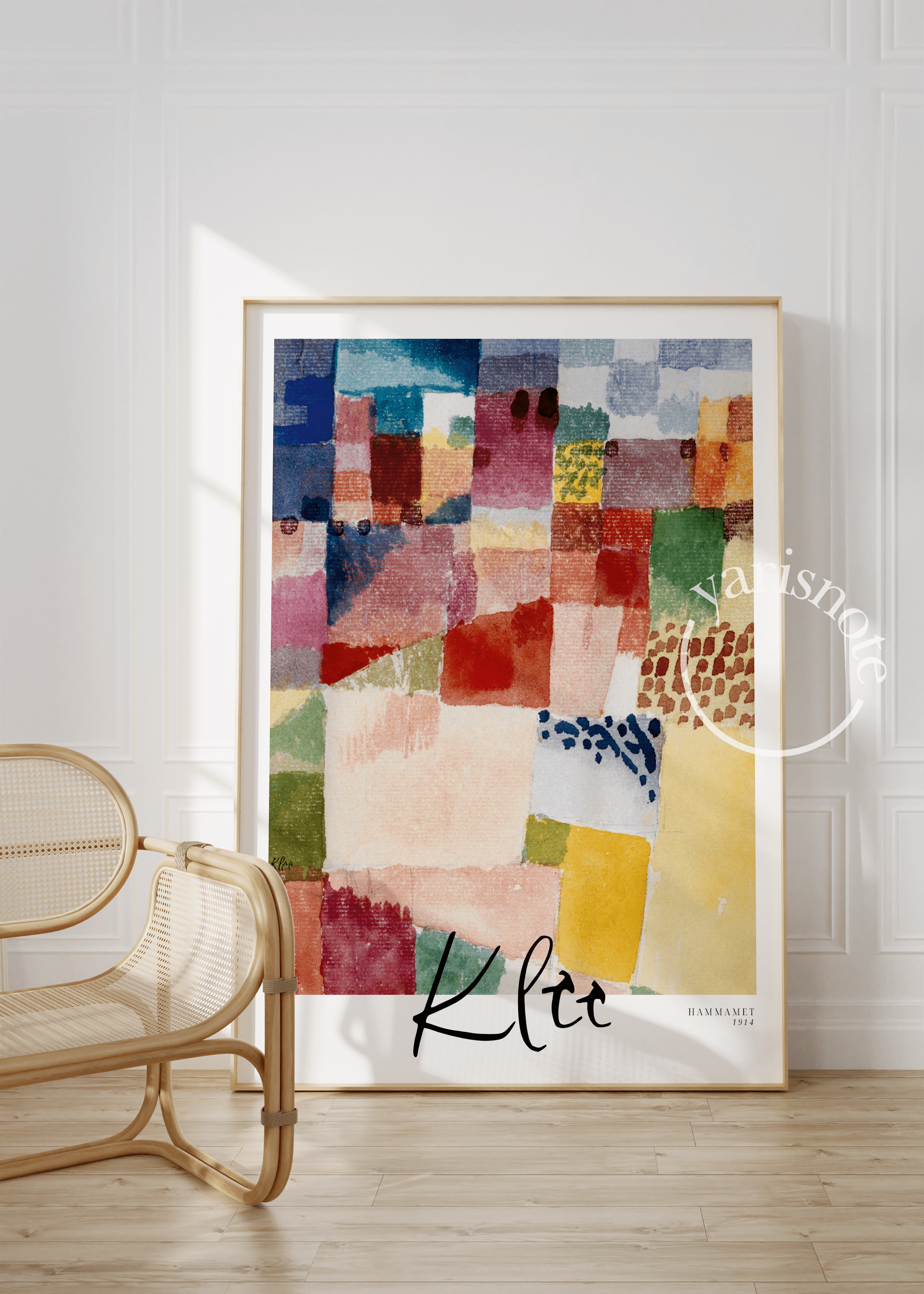 Renkli Dalgalar – Paul Klee Hammamet 1914 Sanat Poster Baskı