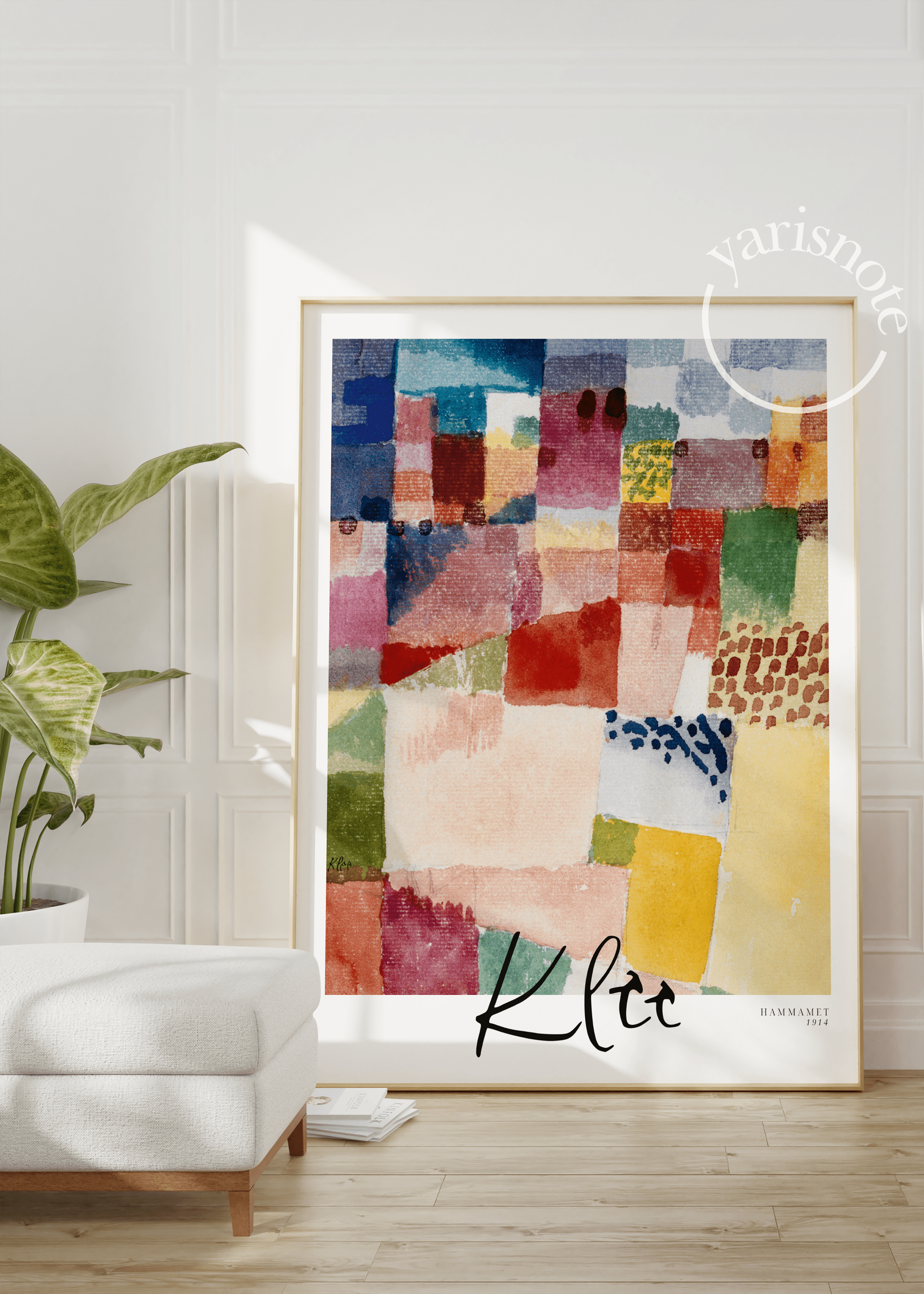 Renkli Dalgalar – Paul Klee Hammamet 1914 Sanat Poster Baskı