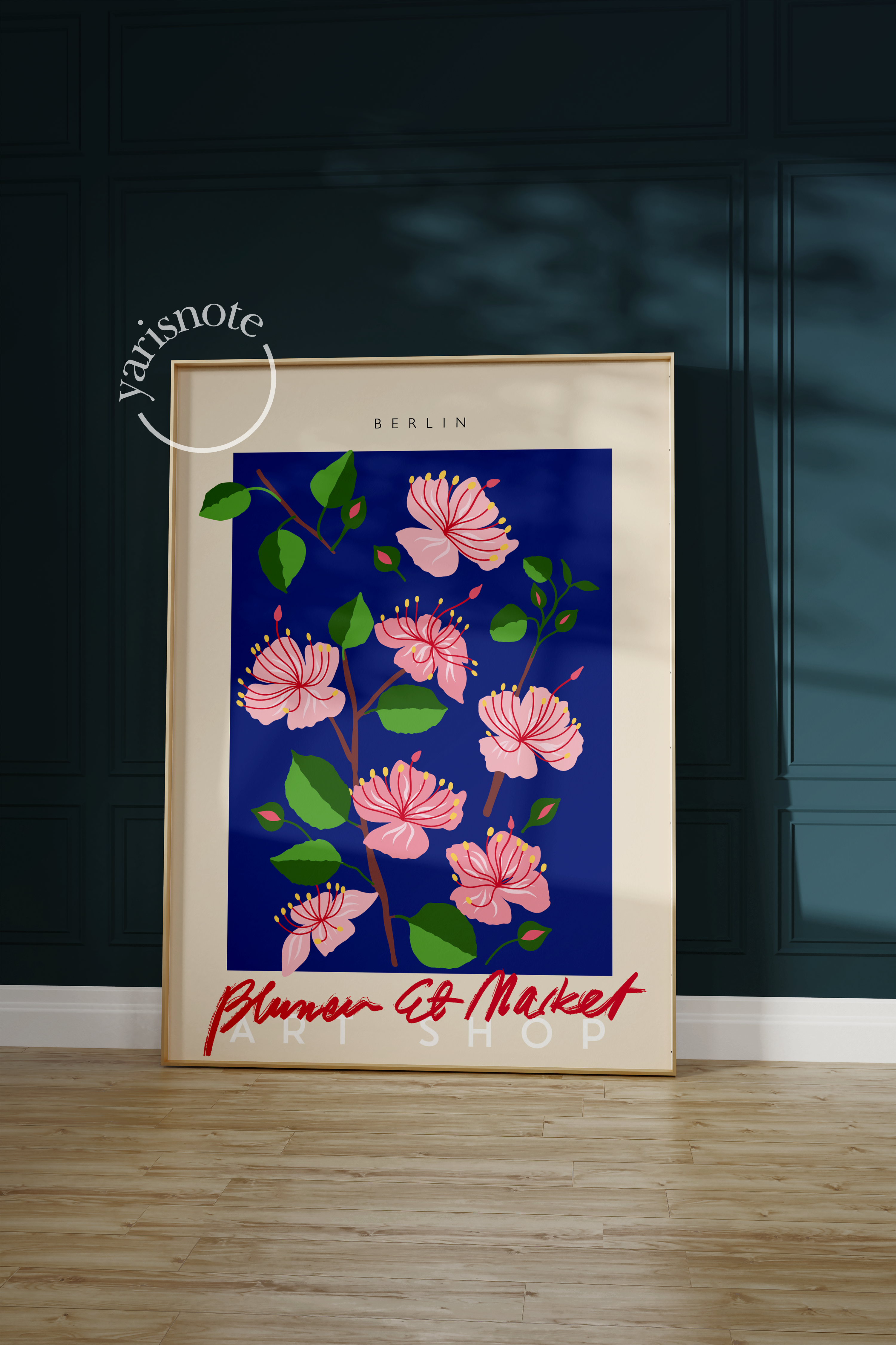 Berlin Flowers Çerçevesiz Poster