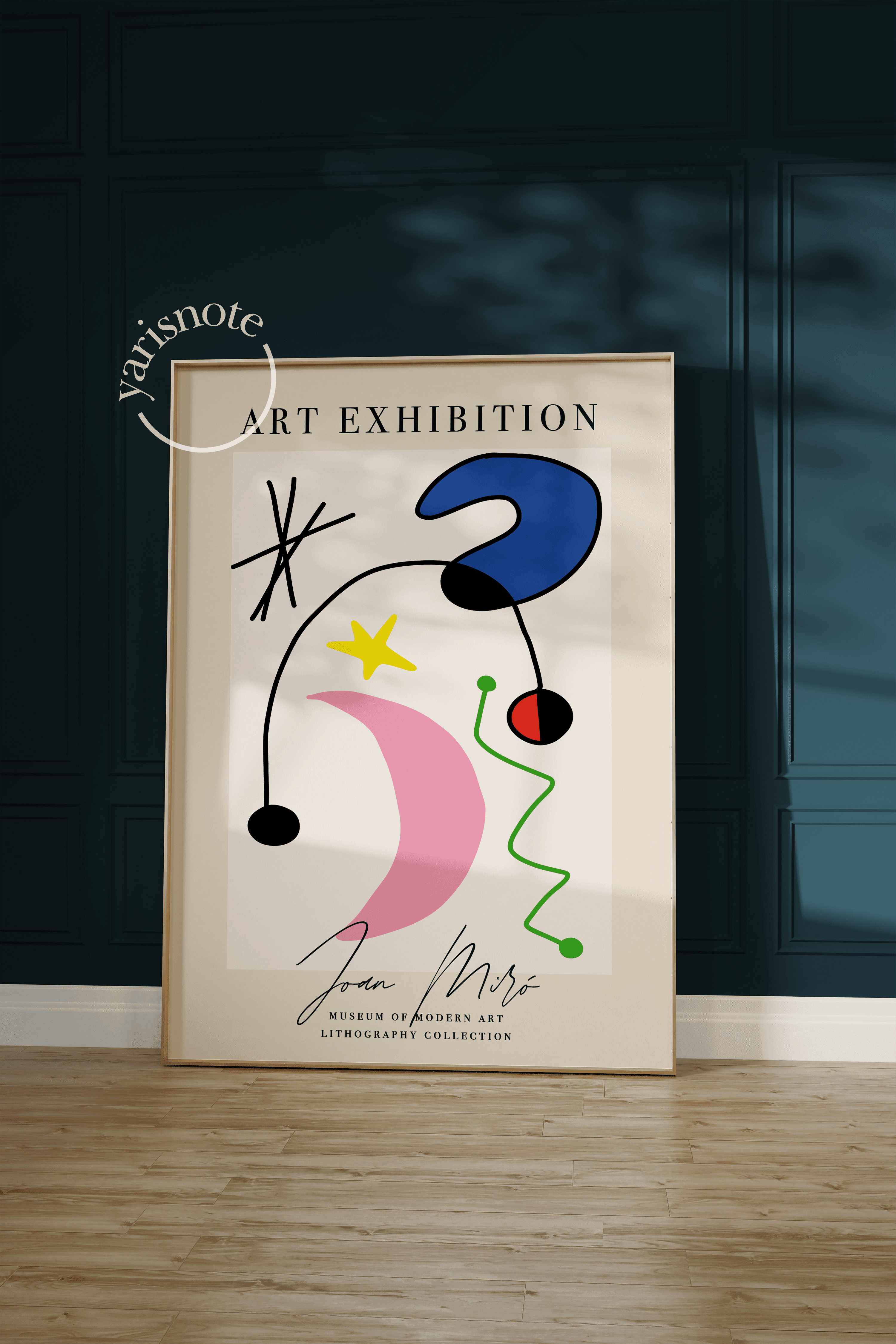 Joan Miro Çerçevesiz Poster